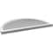 Ekena Millwork Round Top Surface Mount PVC Gable Vent: Functional, w/ 2"W x 2"P Brickmould Sill Frame, 42"W x 26"H GVPRT42X2603SF - alternate 3